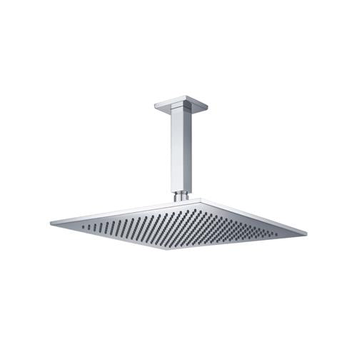 Flusso - 12 Inch Rain Head with 6 Inch Ceiling Mount Arm