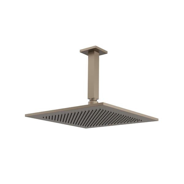 Flusso - 12 Inch Rain Head with 6 Inch Ceiling Mount Arm