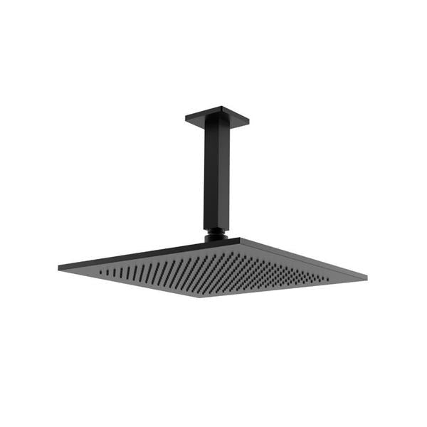 Flusso - 12 Inch Rain Head with 6 Inch Ceiling Mount Arm