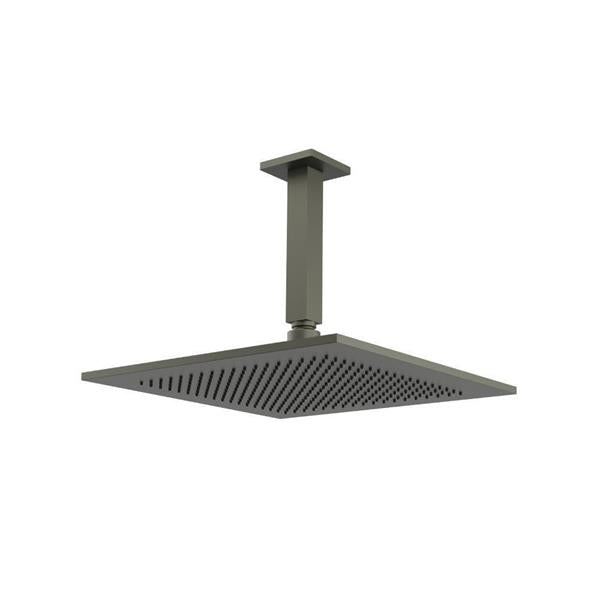 Flusso - 12 Inch Rain Head with 6 Inch Ceiling Mount Arm
