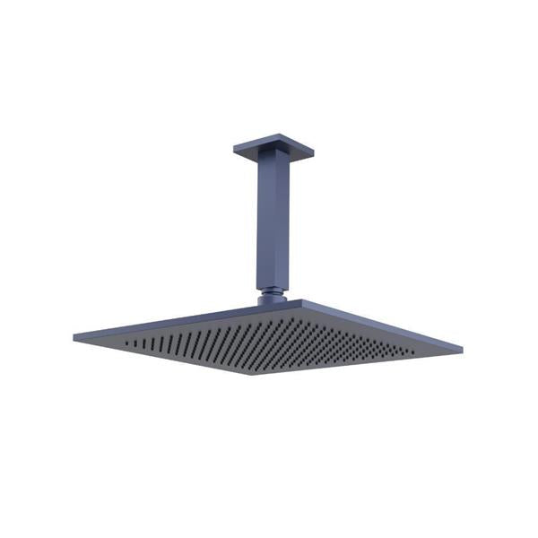 Flusso - 12 Inch Rain Head with 6 Inch Ceiling Mount Arm