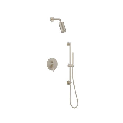 Flusso - Two Output Shower Set With Shower Head, Hand Held And Slide Bar