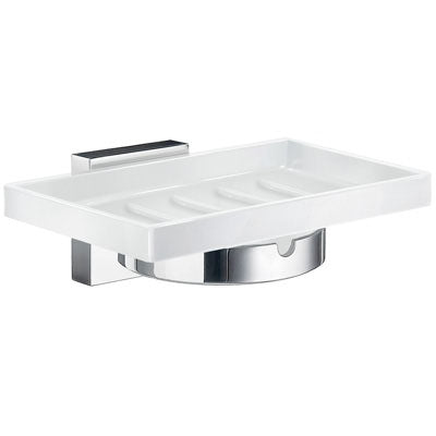 Smedbo - House Holder With Porcelain Soap Dish.