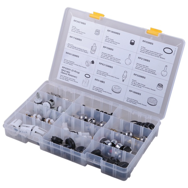 Delta - Plumber'S Box Of Assorted Maintenance Parts