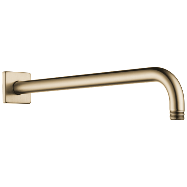 Brizo - Essential Shower 16 Inch Linear Square Wall Mount Shower Arm And Flange