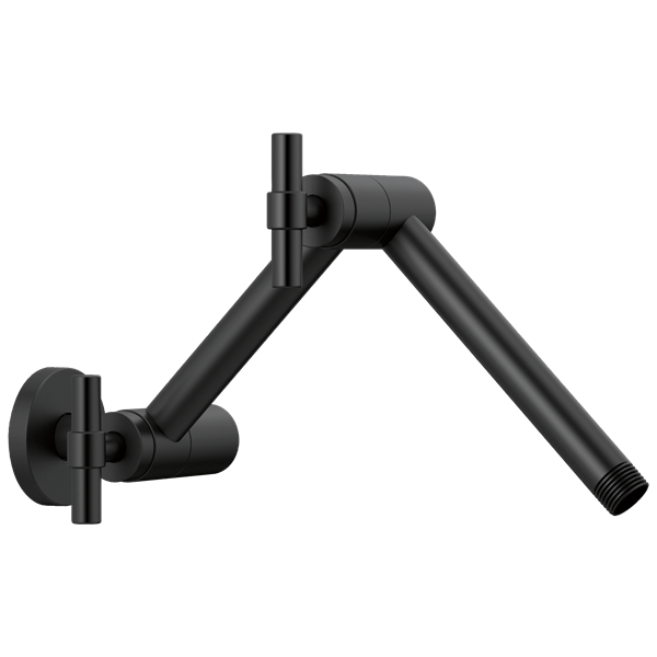 Brizo - Essential Shower Linear Round Jointed Wall Mount Shower Arm And Flange