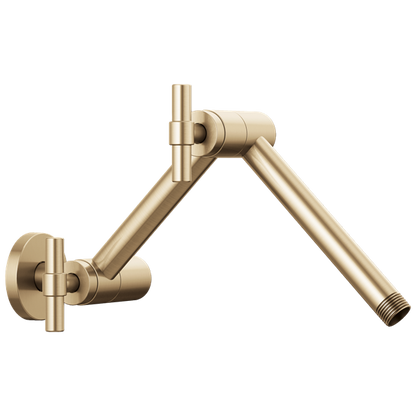 Brizo - Essential Shower Linear Round Jointed Wall Mount Shower Arm And Flange