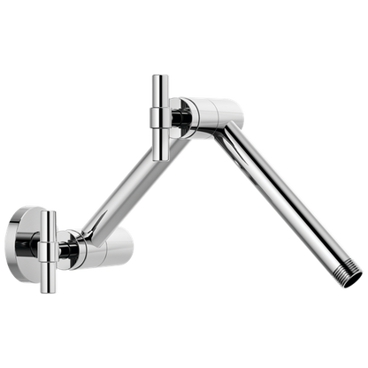 Brizo - Essential Shower Linear Round Jointed Wall Mount Shower Arm And Flange