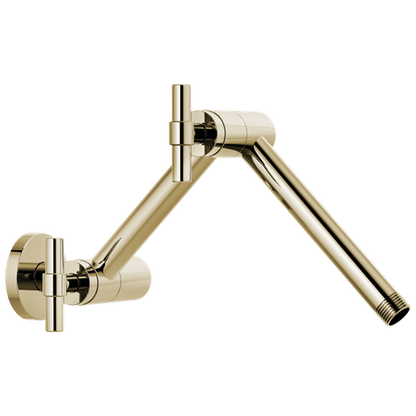Brizo - Essential Shower Linear Round Jointed Wall Mount Shower Arm And Flange