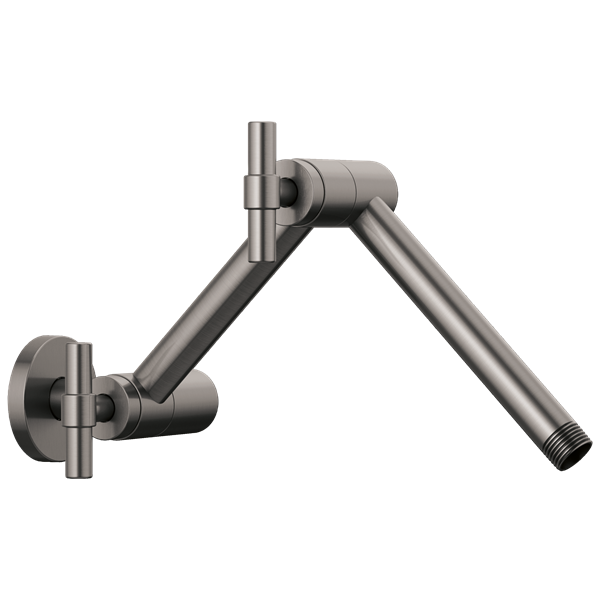 Brizo - Essential Shower Linear Round Jointed Wall Mount Shower Arm And Flange