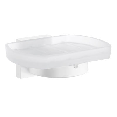 Smedbo - House Holder With Frosted Glass Soap Dish