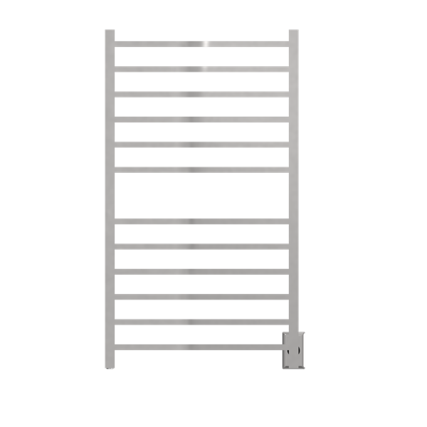 Amba - Radiant Large Square Hardwired + Plug-in Combo 12 Bar Towel Warmer