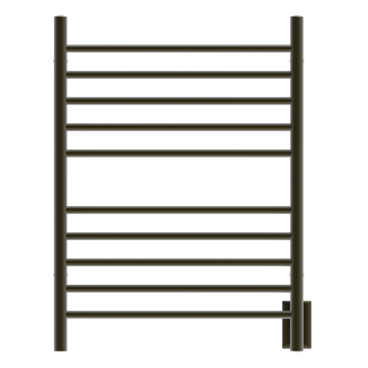 Amba - Radiant Hardwired + Plug-in Combo Straight 10 Bar Towel Warmer