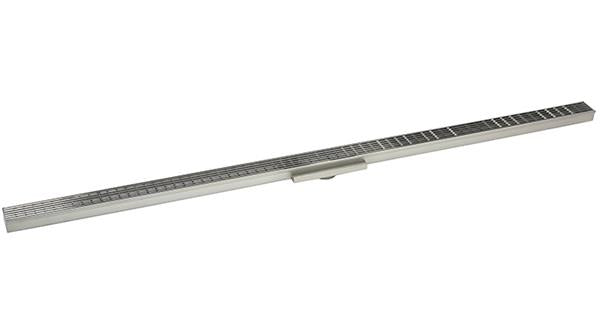 Infinity Drain - 48 Inch S-Stainless Steel Series Complete Kit with 1 1/2 Inch Wedge Wire Grate