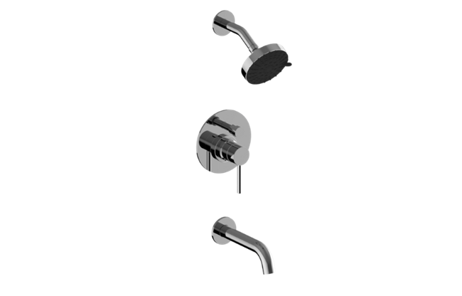 Graff - M.E./Terra Pressure Balancing Shower System - Tub and Shower - Trim Only