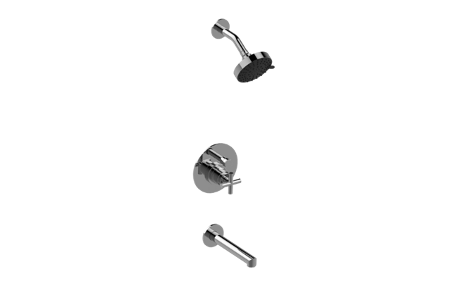 Graff - M.E./Terra Pressure Balancing Shower System - Tub and Shower - Trim Only