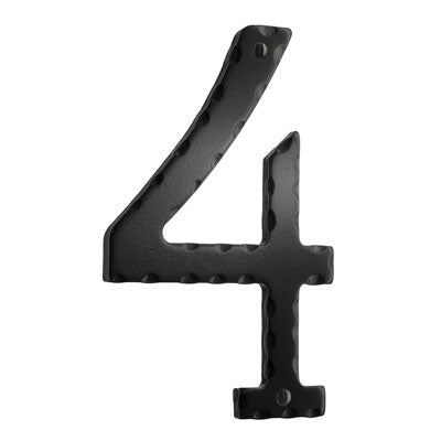 Beslagsboden - Smedbo House Number 4 In Black Wrought Iron
