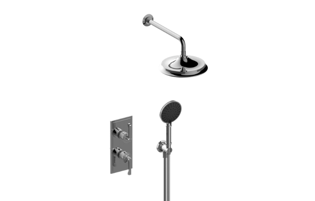 Graff - Vignola M-Series Thermostatic Shower System - Shower with Handshower - Trim Only