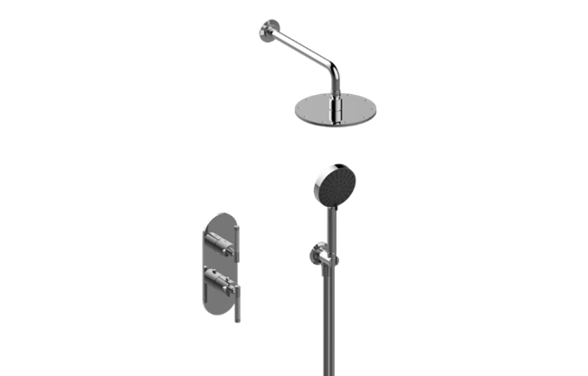 Graff - Harley M-Series Thermostatic Shower System - Shower with Handshower - Trim Only