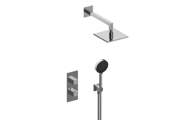 Graff - Incanto M-Series Thermostatic Shower System - Shower with Handshower - Trim Only
