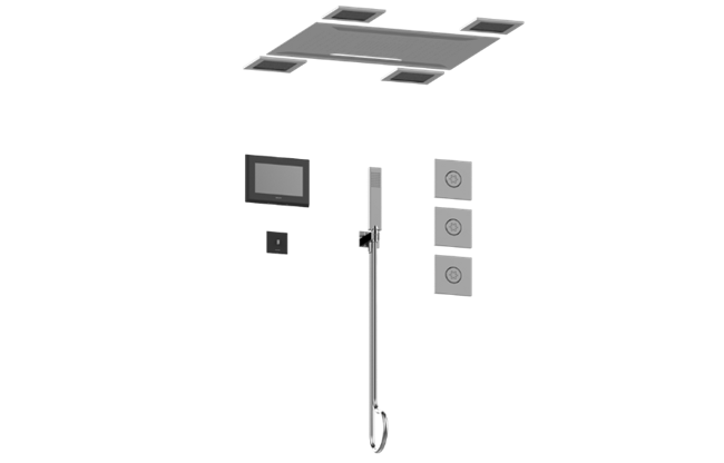 Graff - Aqua-Sense Complete Thermostatic Shower System