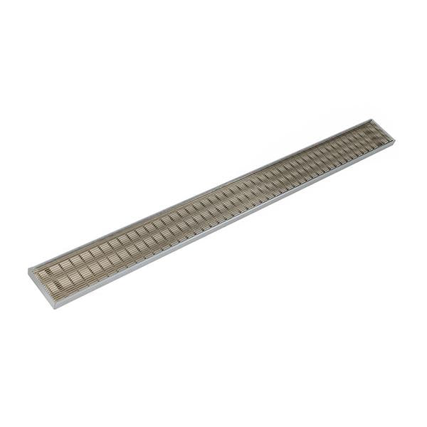 Infinity Drain - 96 Inch S-PVC Series Complete Kit with 4 Inch Wedge Wire Grate
