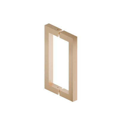 Flusso - 8 Inch Back-To-Back Square Shower Door Pull Handle