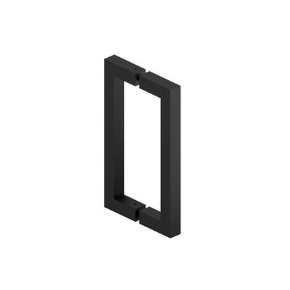 Flusso - 8 Inch Back-To-Back Square Shower Door Pull Handle