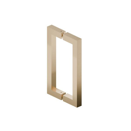 Flusso - 8 Inch Back-To-Back Square Shower Door Pull Handle