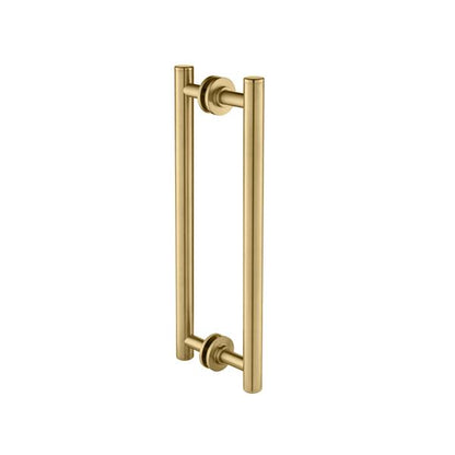 Flusso - 12 Inch Back-To-Back Shower Door Pull Handle