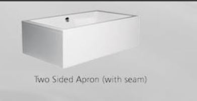 Americh - Two Sided Apron (1 Long / 1 Short) Flat Panel (Factory Installed) With Seam