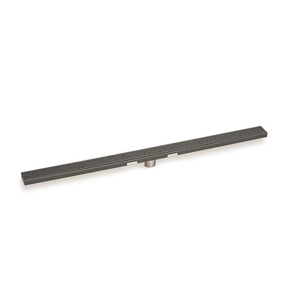 Infinity Drain - 60 Inch S-Stainless Steel Series Complete Kit with 2 1/2 Inch Adhesion Style Grate