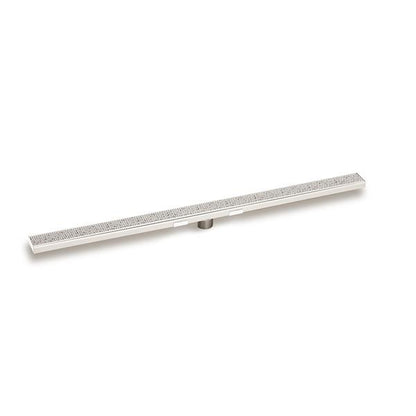 Infinity Drain - 72 Inch S-Stainless Steel Series Complete Kit with 2 1/2 Inch Adhesion Style Grate