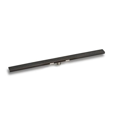 Infinity Drain - 36 Inch S-Stainless Steel Series Complete Kit with 2 1/2 Inch Adhesion Style Grate