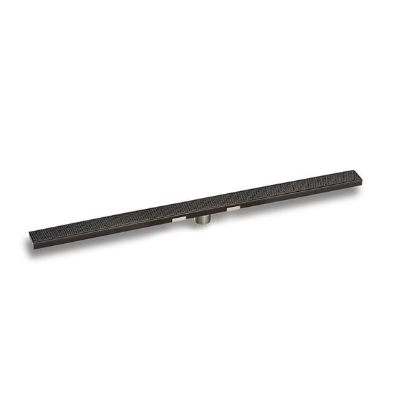 Infinity Drain - 72 Inch S-Stainless Steel Series Complete Kit with 2 1/2 Inch Adhesion Style Grate
