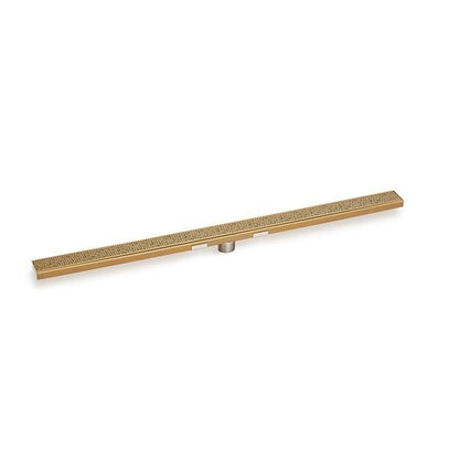 Infinity Drain - 96 Inch S-Stainless Steel Series Complete Kit with 2 1/2 Inch Adhesion Style Grate