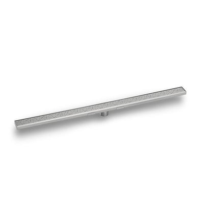 Infinity Drain - 36 Inch S-Stainless Steel Series Complete Kit with 2 1/2 Inch Adhesion Style Grate