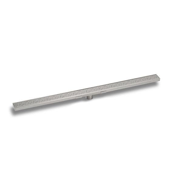 Infinity Drain - 36 Inch S-Stainless Steel Series Complete Kit with 2 1/2 Inch Adhesion Style Grate