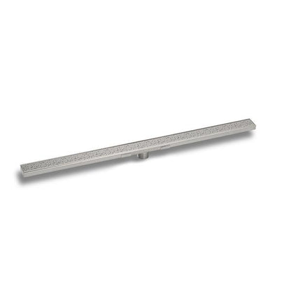 Infinity Drain - 60 Inch S-Stainless Steel Series Complete Kit with 2 1/2 Inch Adhesion Style Grate