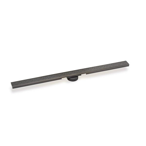 Infinity Drain - 60 Inch S-Stainless Steel Series High Flow Complete Kit with 2 1/2 Inch Adhesion Style Grate