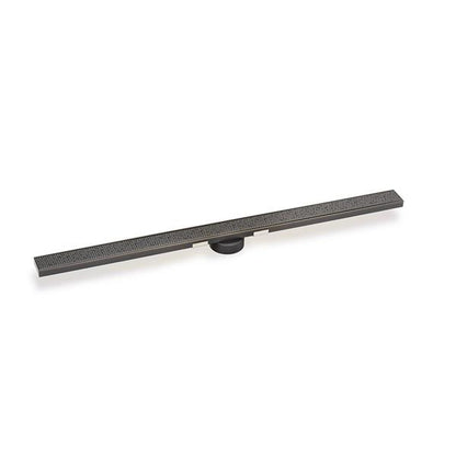 Infinity Drain - 60 Inch S-Stainless Steel Series High Flow Complete Kit with 2 1/2 Inch Adhesion Style Grate