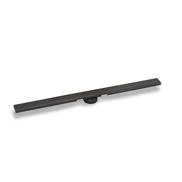 Infinity Drain - 60 Inch S-Stainless Steel Series High Flow Complete Kit with 2 1/2 Inch Adhesion Style Grate