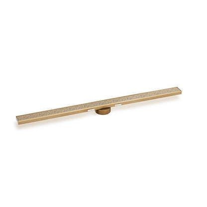 Infinity Drain - 60 Inch S-Stainless Steel Series High Flow Complete Kit with 2 1/2 Inch Adhesion Style Grate