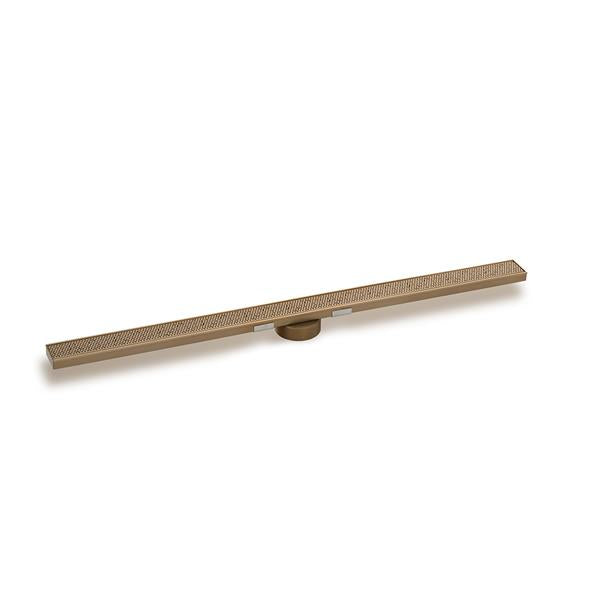 Infinity Drain - 60 Inch S-Stainless Steel Series High Flow Complete Kit with 2 1/2 Inch Adhesion Style Grate