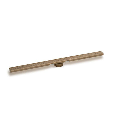 Infinity Drain - 60 Inch S-Stainless Steel Series High Flow Complete Kit with 2 1/2 Inch Adhesion Style Grate