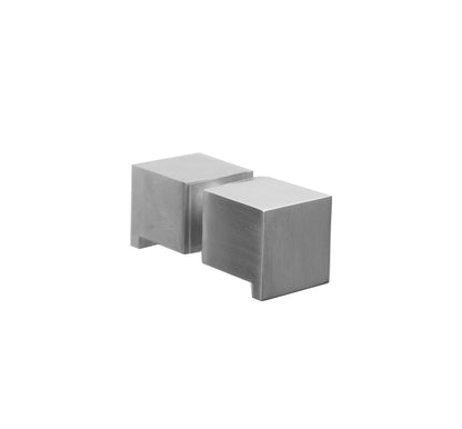 Linnea - Shower Door Pull Back to back mount: 1/2 Inch or 3/4 Inch glass.