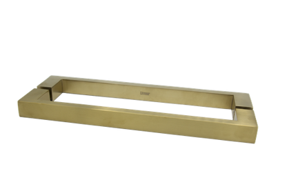 Linnea - Shower Door Pull Back to back mount: 1/2 Inch or 3/4 Inch glass.