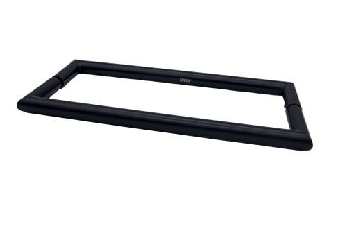 Linnea - Shower Door Pull Back to back mount: 1/2 Inch or 3/4 Inch glass.