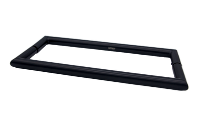 Linnea - Shower Door Pull Back to back mount: 1/2 Inch or 3/4 Inch glass.