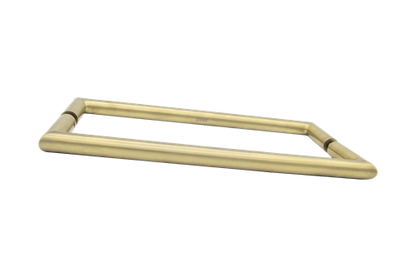 Linnea - Shower Door Pull Back to back mount: 1/2 Inch or 3/4 Inch glass.
